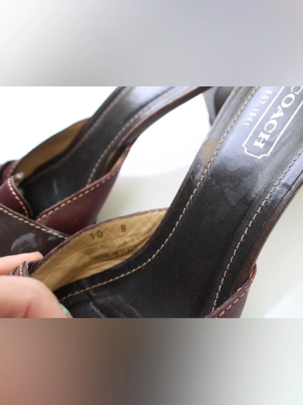 Vintage Coach Madison mules - Picture 3 of 11